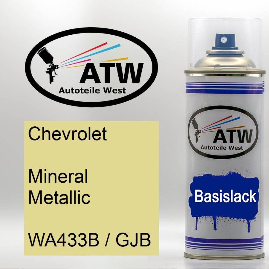 Chevrolet, Mineral Metallic, WA433B / GJB: 400ml Sprühdose, von ATW Autoteile West.